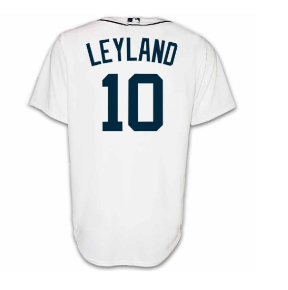 Men Detroit Tigers #10 Jim Leyland  white 2024 MLB Nike Jersey